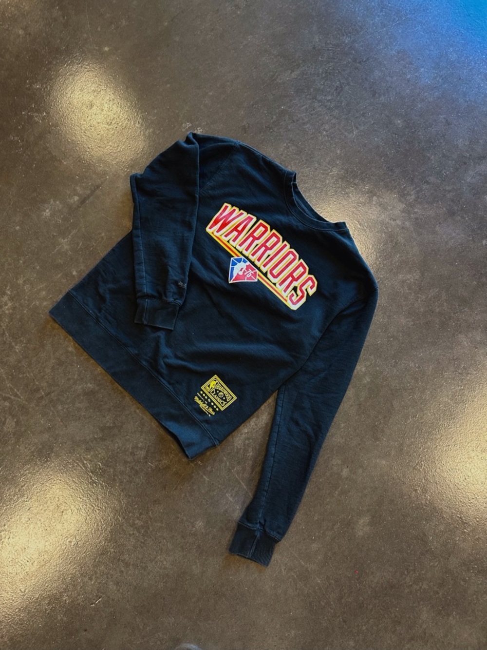 Warriors Black Crewneck Sweatshirt